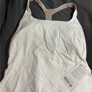 White Racerback Tank Top